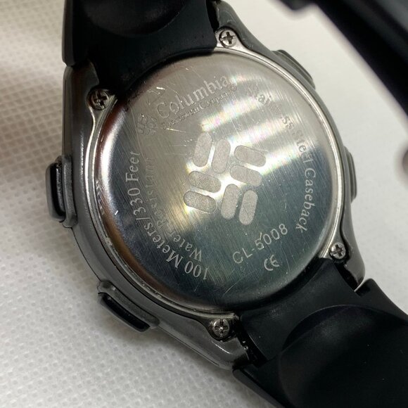 Columbia men digital watch 41mm case size 100MWR  CL-5008 Day Date Alarm running - Picture 9 of 9